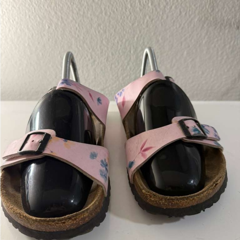 Birkenstock Papillio Pink Floral Double-Strap Sandals - Picture 4 of 13